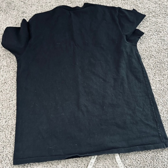 Champion Mens T‎ Shirt Black Red Logo Short Sleeve Crew Neck vintage XL - Picture 8 of 8